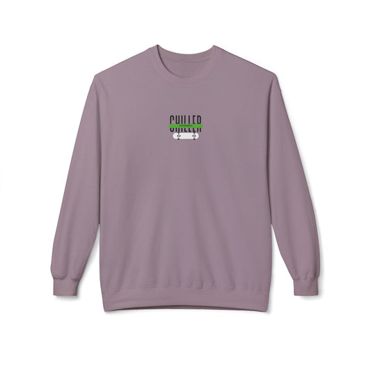 Mental Health Green Stripe Fleece Crewneck